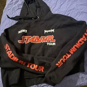Stadium Tour Black Hoodie Bieber